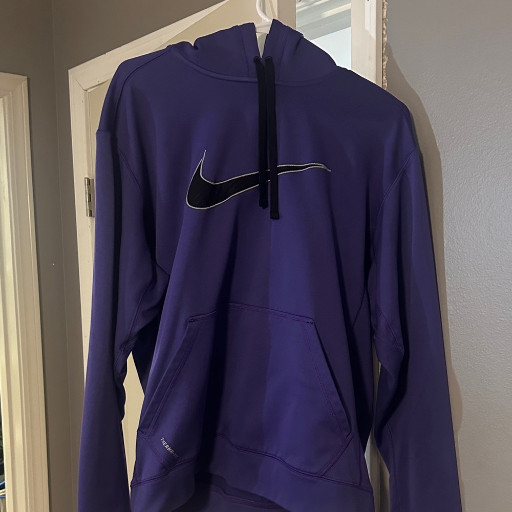 Nike Purple Hoodie with Black Swoosh